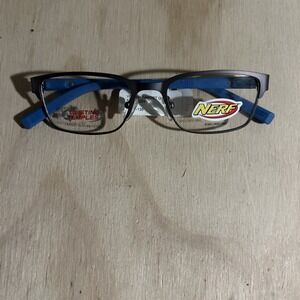 Nerf Twisting Temples Target  Grey/Blue Kids Eyeglass Frames 49-17-135 NWT